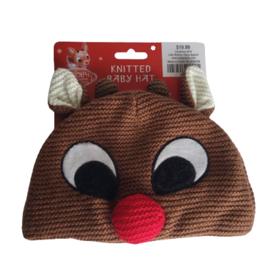 Rudolph the red nosed reindeer knitted beanie Rudolph the Red Nosed Reindeer Girls main image 3