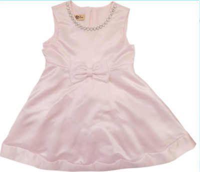 Purple Rose Girls Formal Dressy Dress w/ Ribbon Bow NWT Pink Size 4T Sleeveless