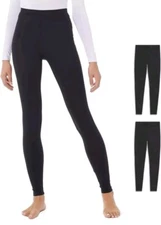 32 Degrees Heat Women's Base Layer Pant Long Johns 2Pk Black Medium Keep Warm