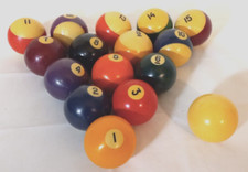 Vintage Billiards Pool Ball Set 12  10 Balls from a differtent set 