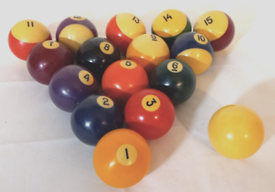 Vintage Aramith Pool Balls 8 Ball Billiards Game Set of 