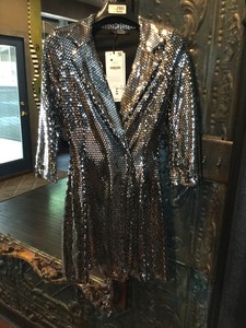 bershka silver dress