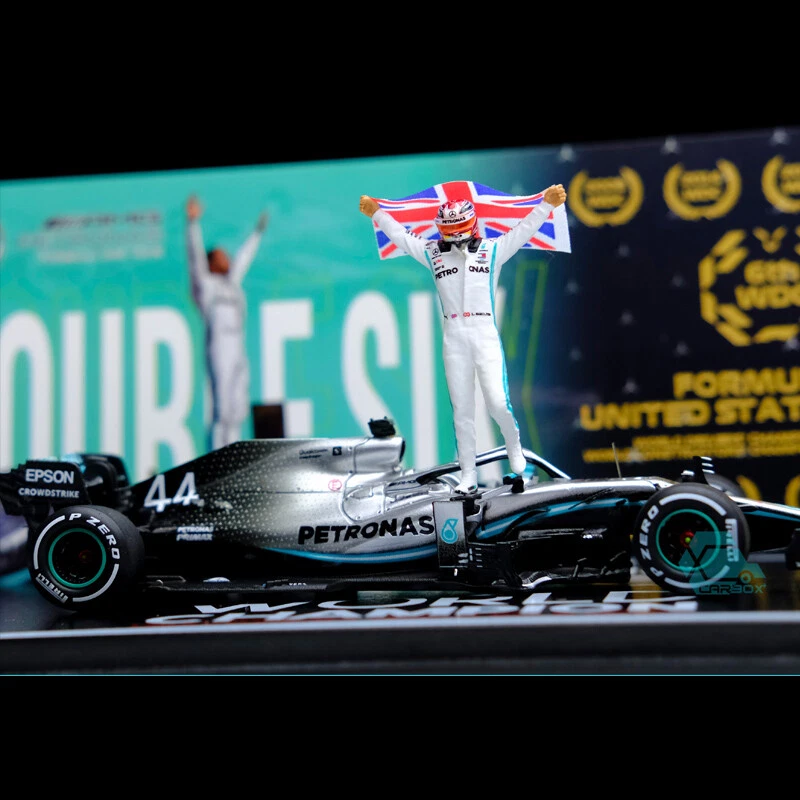 Spark 1:43 Mercedes F1 #44 W10 Lewis Hamilton 2nd USA GP 2019 FIA World Champion - Bild 2 von 4