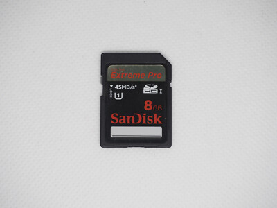 SanDisk Extreme Pro 8GB SD Card Canon Nikon 3DS 2DS Panasonic