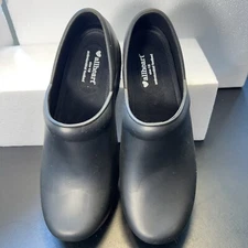 ALLHEART SZ 10 BLACK RUBBER SLIP ON WOMEN CLOGS Work, Garden SHOES