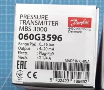 DANFOSS MBS3000 Pressure Sensor 060G3596 UPS shipping