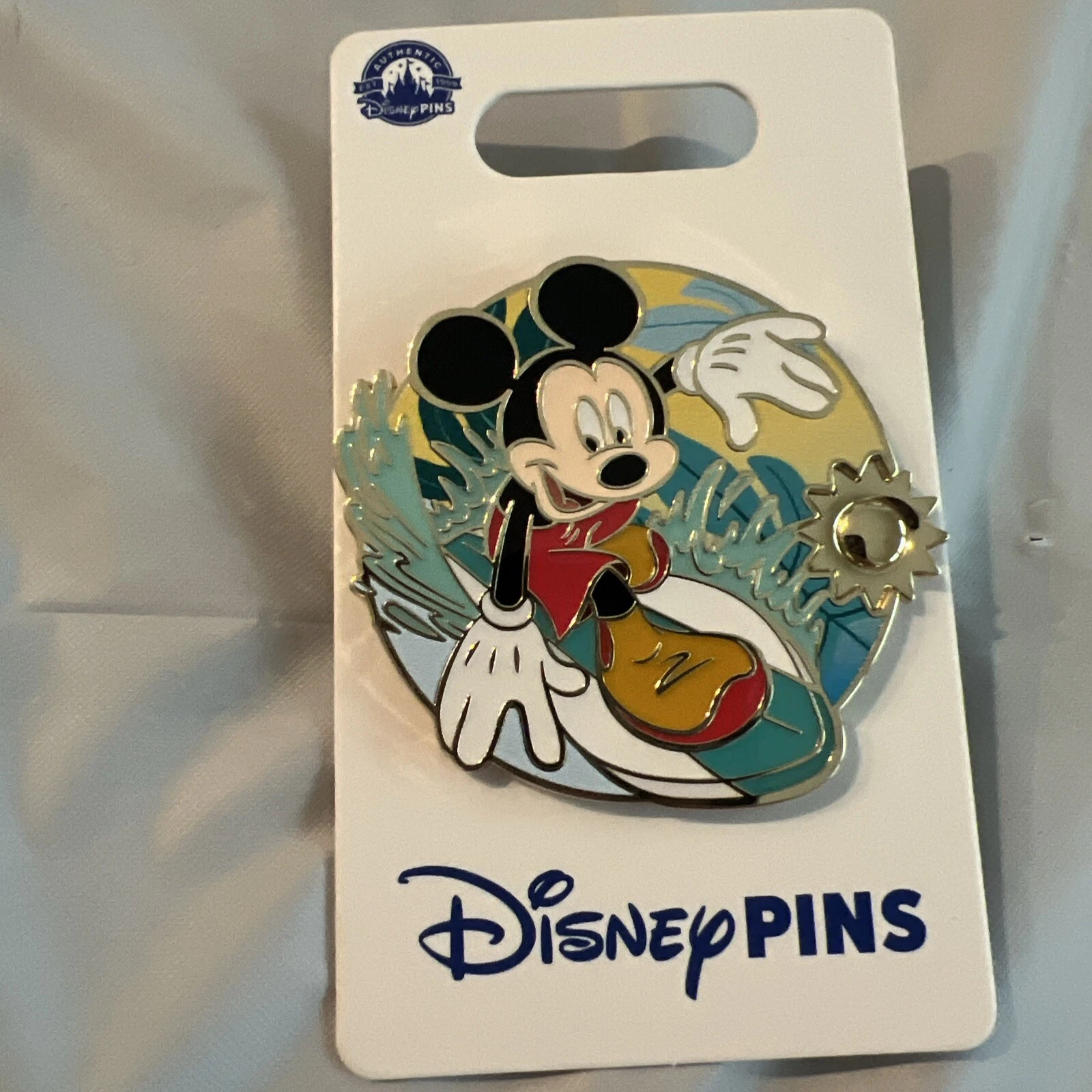 Disney Mickey Mouse Surfing Pin