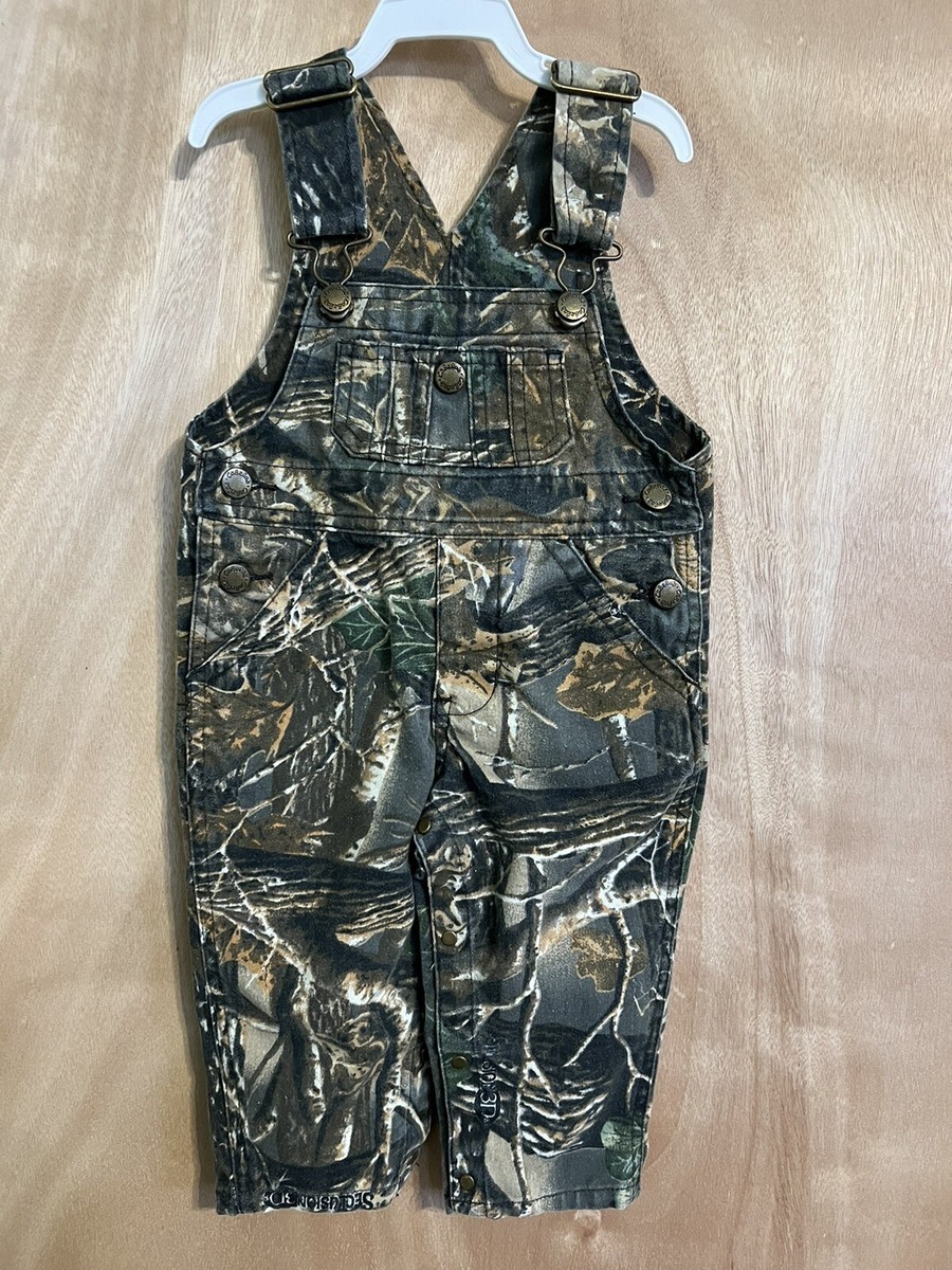 Cabelas infant 6M camo bib overalls coveralls Seclusion3 baby