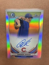 2014 Bowman Draft - Chrome Draft Pick Autographs Refractor #BCA-CS Carson Sands