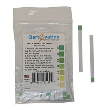 pH 3-6 Short Range Test Strips [Bag of 50 Strips] for testing Sushi Rice, Salsa