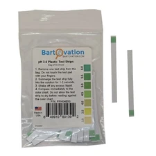 pH 3-6 Short Range Test Strips [Bag of 50 Strips] for testing Sushi Rice, Salsa