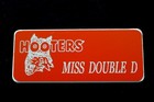 Hooters Uniform Miss Double D Name Tag Pin Dress Up  Rolo Play Holiday Lingerie  — photo 2