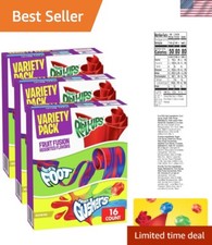 Ultimate Kids Snacks Variety Pack: 16 ct Fruit Roll-Ups Gushers for Lunches