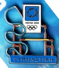 ATHENS 2004. OLYMPIC GAMES. TROFE PIN. GYMNASTICS. IN ORIGINAL CARD