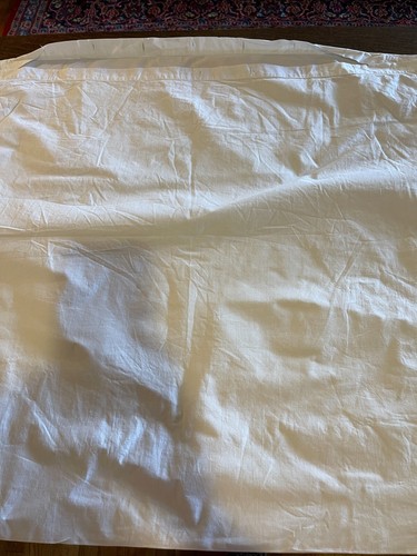 ANTIQUE EMBROIDERED EUROPEAN PILLOW SHAM 32 " SQUARE MONOGRAMMED - Picture 5 of 5