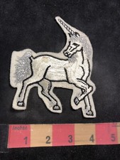 Gorgeous Embroidered White Unicorn Patch 93J3