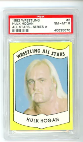 1982 Wrestling All Stars #2 Hulk Hogan PSA 8 Rookie RC Iconic Card