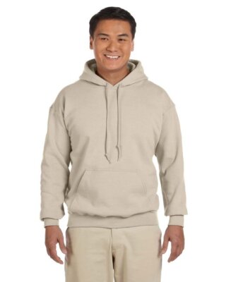 Gildan G185 Mens Long Sleeve Heavy Blend Pouch Pocket Pullover Hooded Sweatshirt