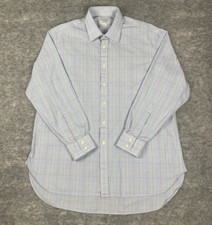 Charles Tyrwhitt Shirt Mens 17 35 Blue Multicolor Check Long Sleeve