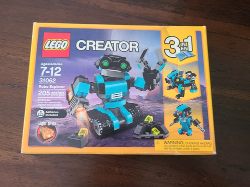 Lego Creator 3 in 1 Robo Explorer 31062 New 205 Pcs Retired