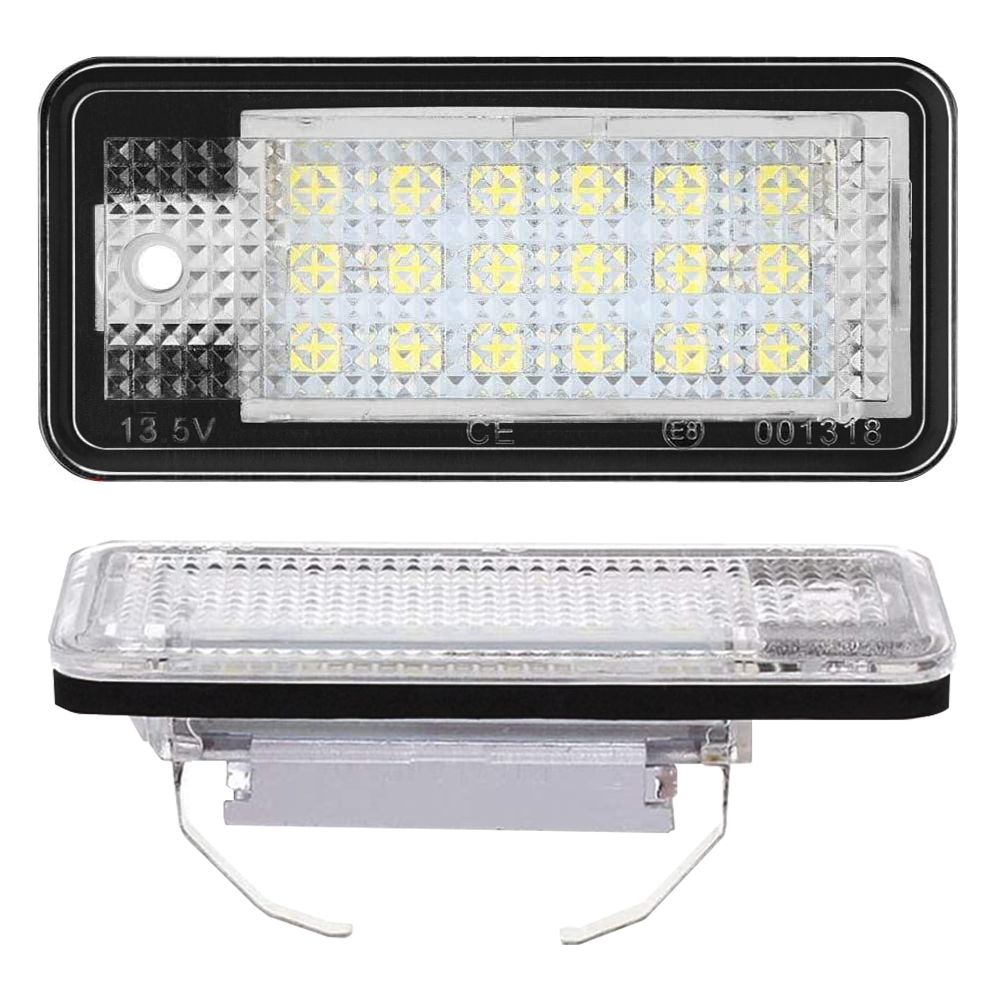 HPB LED License Plate Lights – For Audi A4 S4 B6 B7 2001-2008, 6000K, OEM Fit