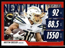 2020 Score #NLS-AE Austin Ekeler Next Level Stats Red Los Angeles Chargers