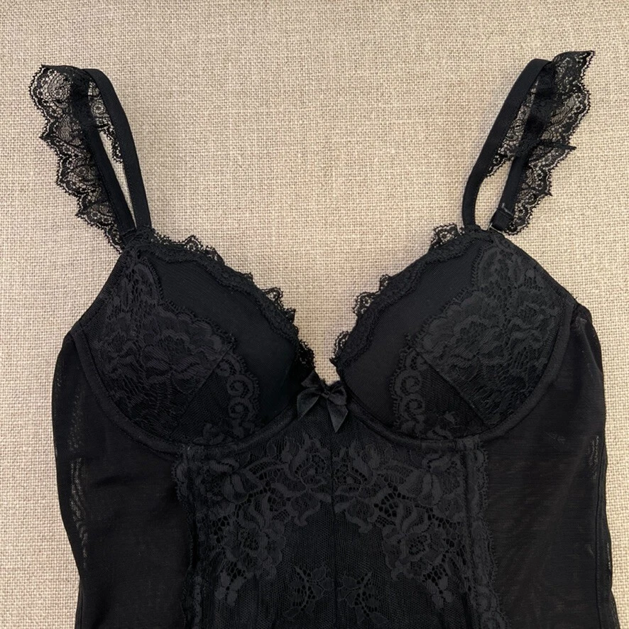 H&M Bustier Mujeres 6 Floral Deshuesado Push Up Corsé Forrado Superior Transparente Resort Core No Foto 2 de 4