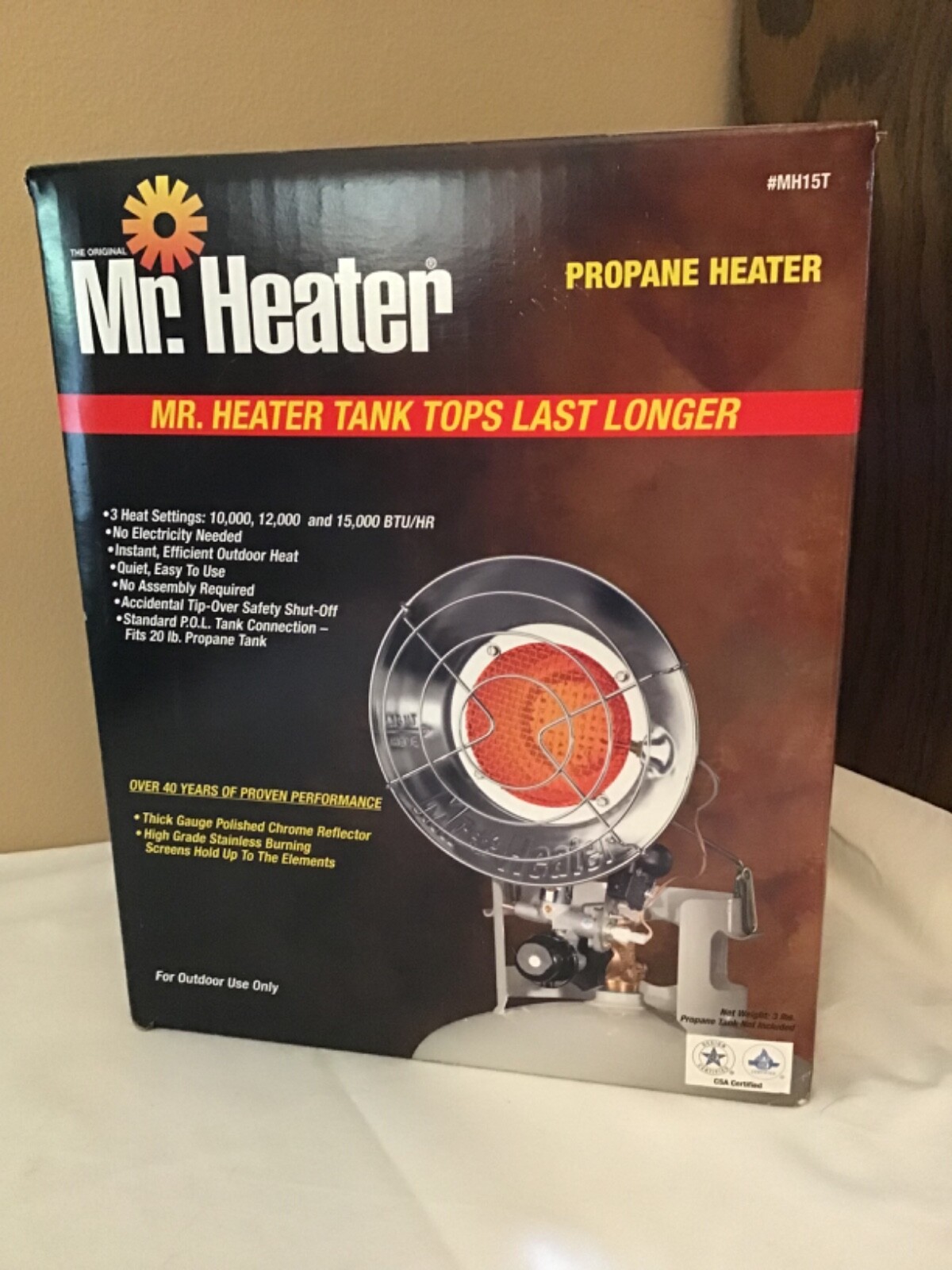 Mr. Heater Single Tank Top Outdoor Propane Heater "NIB" 89301421004 eBay