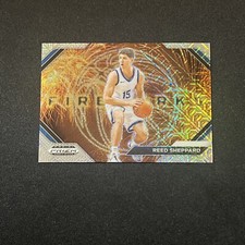 2024 Prizm Draft Reed Sheppard Fireworks Mojo 24/25 Prizm Rookie ROCKETS #17