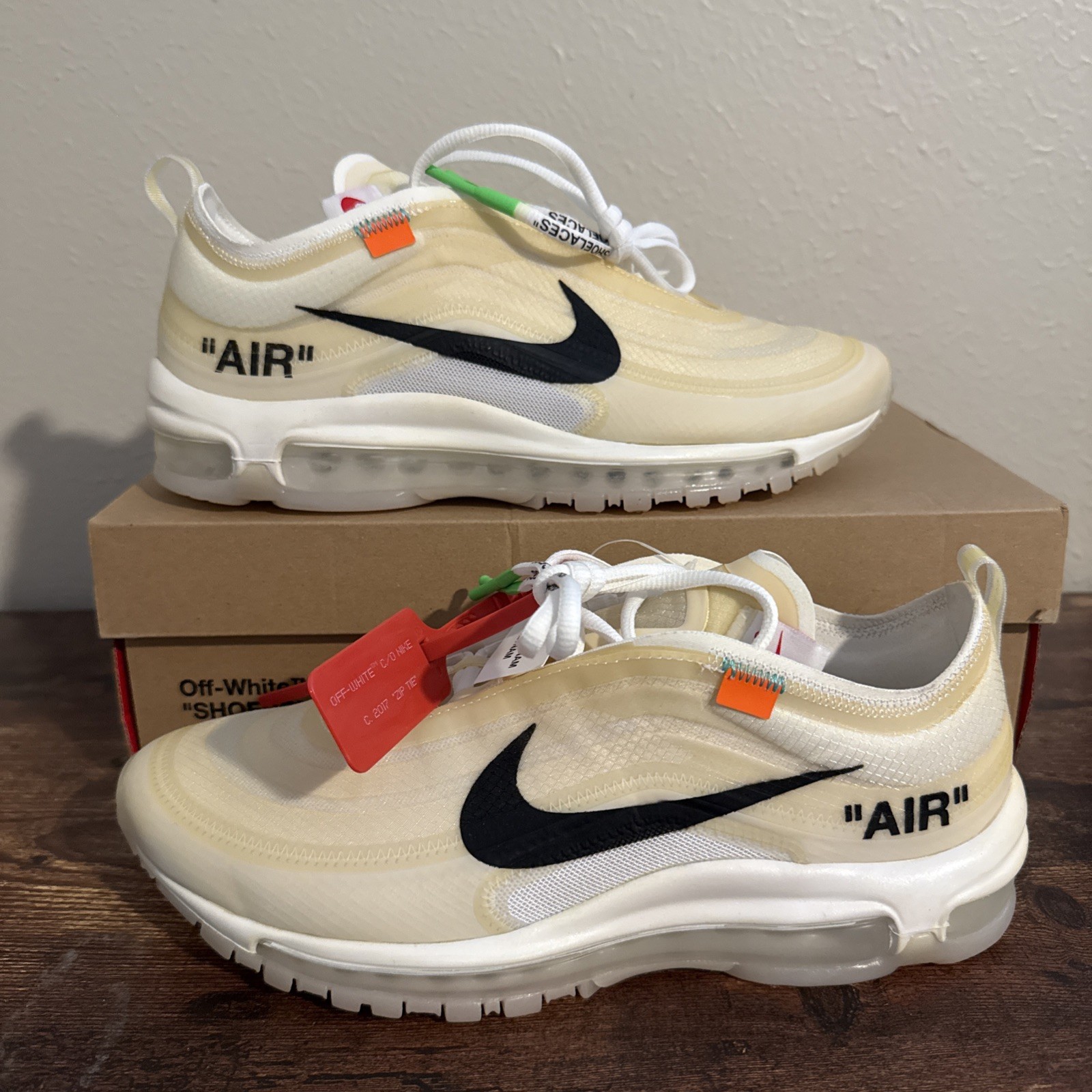 OFF WHITE X NIKE Taglia 8 5 Nike Off White x Air Max 97 OG The Ten
