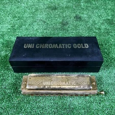 TOMBO 5577 Harmonica Gold Dragonfly UNICHROMATIC, Used, Collectible PP6