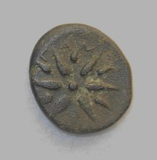 Mysia, Gambrion, AE 17, ca. 400 v. Chr., Apollo / 12 Strahlender Stern, sehr guter Zustand