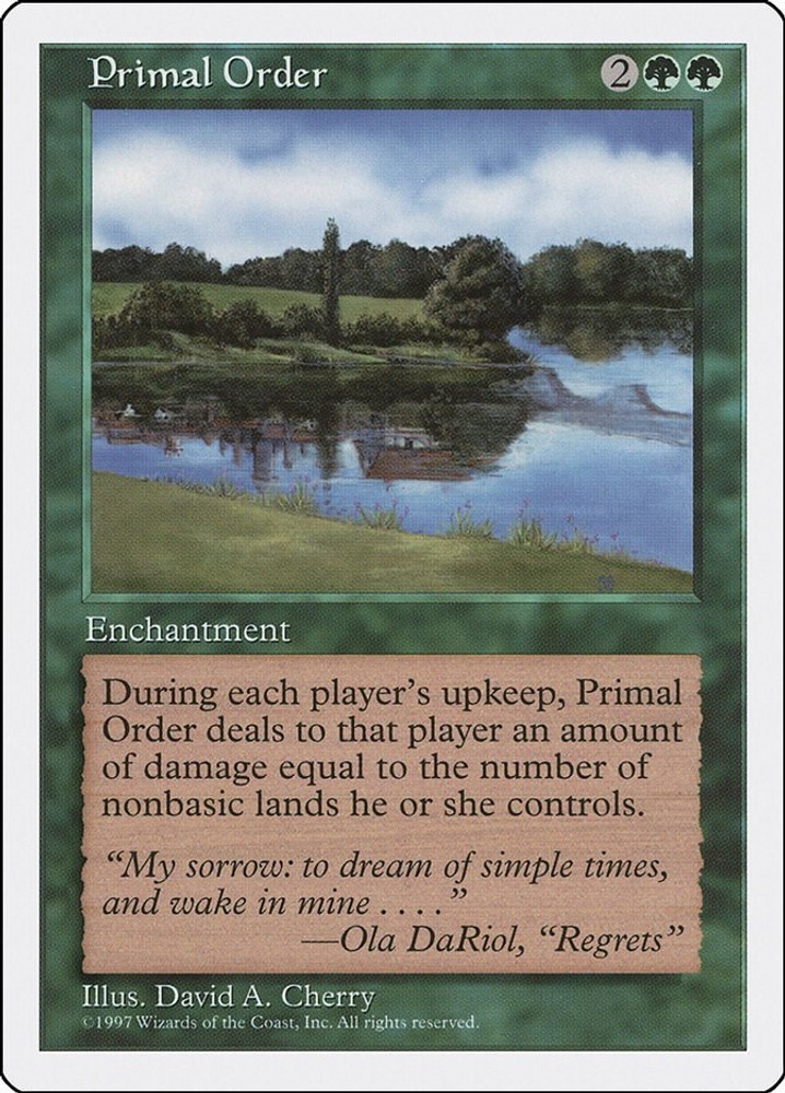 Primal Order #318 (NM) Fifth Edition (5ED) MTG
