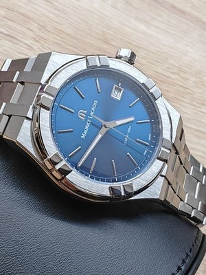 Maurice Lacroix AIKON Quartz Date 40 mm   Blue Dial   AI1108-SS002-430-1   Full 