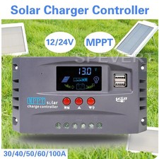 30A-100A MPPT Solar Panel Regulator Charge Controller 12V/24V Focus Tracking New