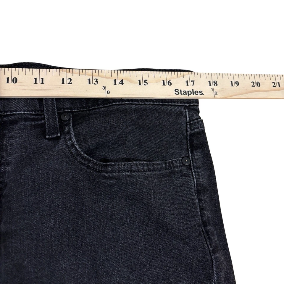 Pantalones de mezclilla negros de pierna recta JOE'S 34 x 28 elásticos trabajo escuela universidad Foto 4 de 4