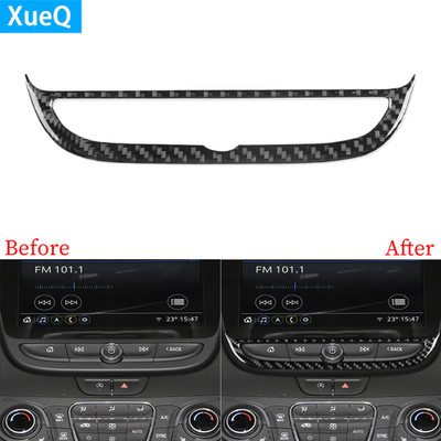 Navigation GPS Switch Cover Trim For Chevrolet Malibu 16-24 Real Carbon Fiber