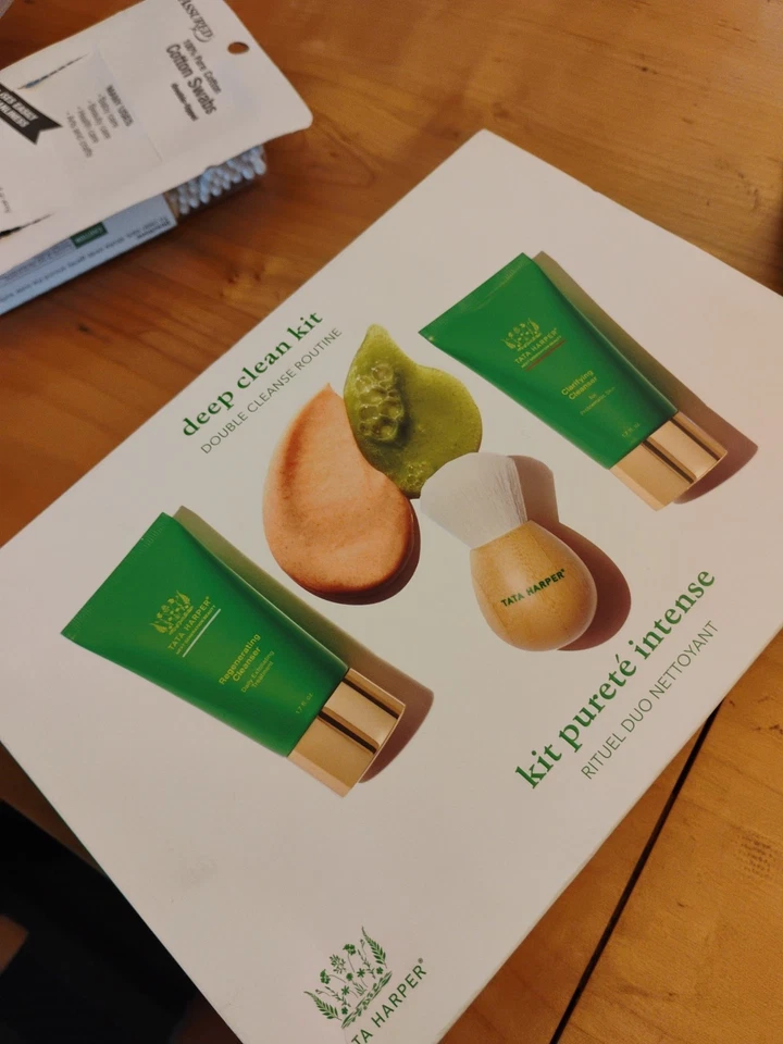 Tata Harper Deep Clean Kit DOUBLE CLEANSE ROUTINE New In Box, Sealed Authentic  - Image 3 of 4