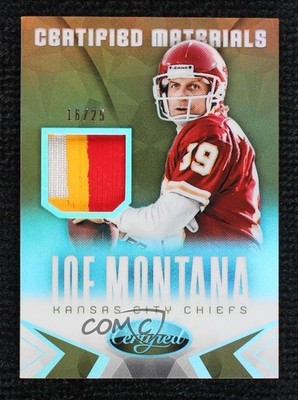 2014 Certified Materials Mirror Gold 16/25 Joe Montana #MJM HOF h8k