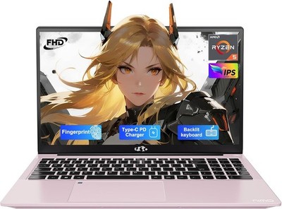 Nimo 15.6'' IPS FHD Student Laptop, 16GB RAM 512GB SSD AMD Ryzen 5(Up to 3.7GHz)