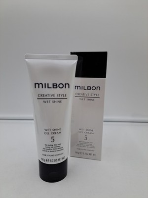 Milbon Creative Style Wet Shine Gel Cream 5 Wet-looking, Shiny Finish (150g)