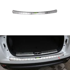 Silver Steel Outer Rear Bumper Protector For Mitsubishi Eclipse Cross 2018-2024