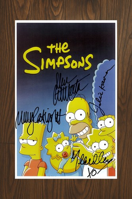 #ad #ad THE SIMPSONS Signed Movie Poster 11x17 with COA Authentic Memorabilia $150.00