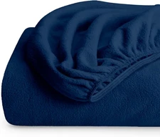Bare Home Super Soft Fleece Fitted Sheet - Queen Size - Extra Plush Polar Fleece
