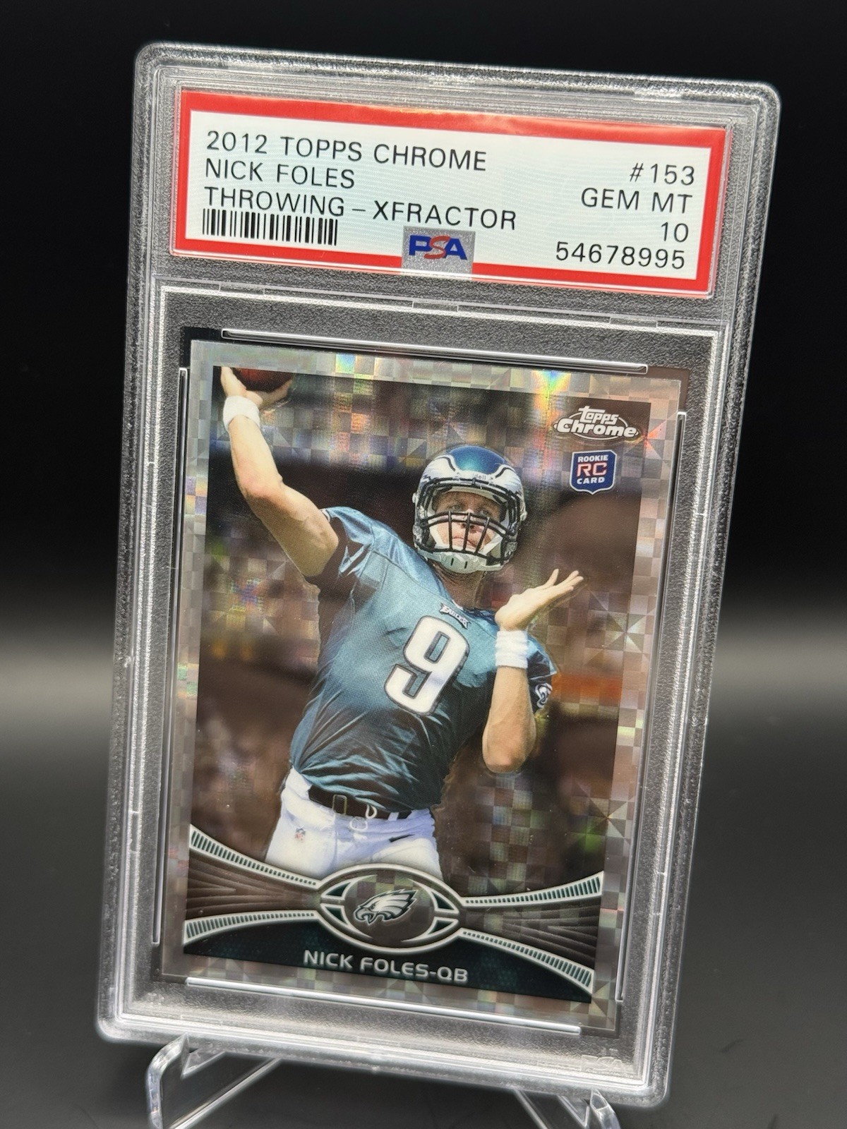 Nick Foles Topps Chrome #153 X-Fractor