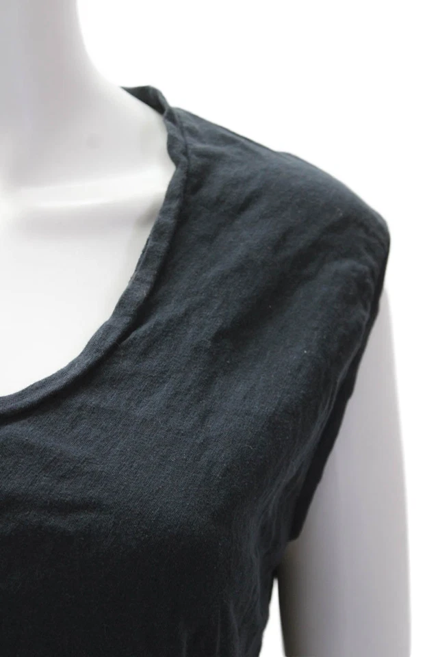 Conjunto de pantalones cortos sin mangas con cuello redondo de algodón para mujer talla 2 Foto 2 de 4