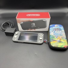 Nintendo Switch Lite 32GB Console: Gray w/ Original Box , Charger, SD Card 64 GB