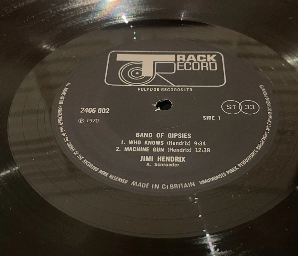 Jimi Hendrix Band Of Gypsys - Rare 1970 UK Second Sleeve On Track Records - Image 3 of 4