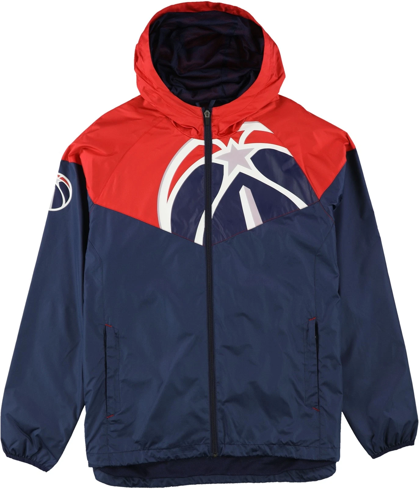 G-III Sports Mens Washington Wizards Windbreaker Jacket, Blue, Large