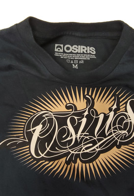 Osiris Skateboard Logo T-Shirt Size Med Black Graphic Tee Maxx 242 logo Tattoo